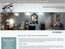 Tablet Screenshot of coiffure-manon-doyon.com